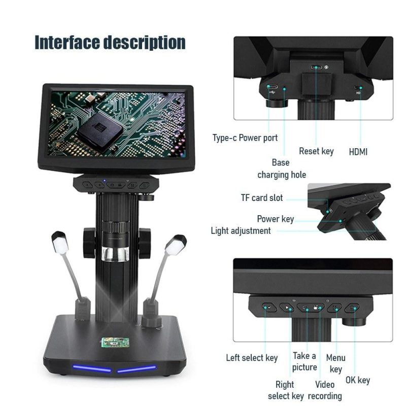 7-inch IPS Screen 48MP USB Digital Microscope  |   Microscopes & Endoscope Measurement & Analysis Instruments Microscopes & Endoscope