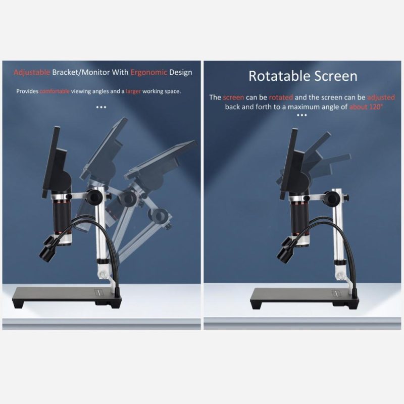 7-inch LCD Screen Video Microscope with 32GB TF Card 1200X Microscope and Telescope 1080P (without adapter)  |   Microscopes & Endoscope Measurement & Analysis Instruments Microscopes & Endoscope