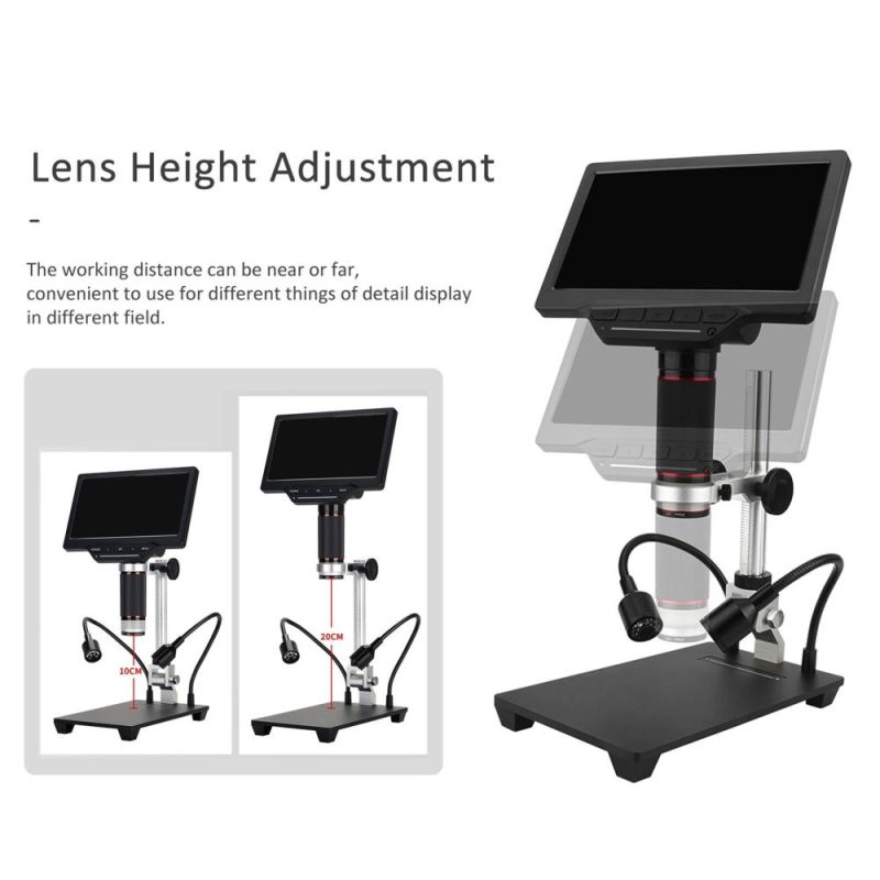 7-inch LCD Screen Video Microscope with 32GB TF Card 1200X Microscope and Telescope 1080P (without adapter)  |   Microscopes & Endoscope Measurement & Analysis Instruments Microscopes & Endoscope