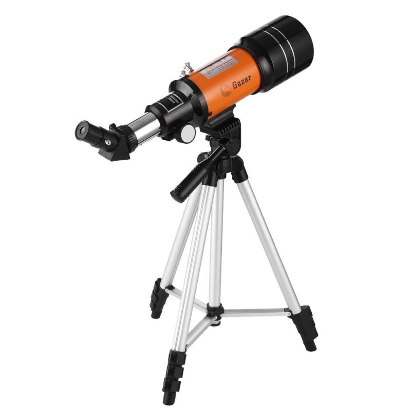 70mm Astronomical Telescope 150X High Power Monocular Telescope Refractor Spotting Scope with 5×24 Finder Scope Tripod Moon Filter 3X Barlow Lens for Star Gazing Bird Watching Camping  |   Microscopes & Endoscope Measurement & Analysis Instruments Microscopes & Endoscope