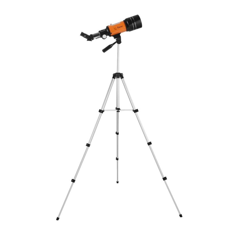 70mm Astronomical Telescope 150X High Power Monocular Telescope Refractor Spotting Scope with 5×24 Finder Scope Tripod Moon Filter 3X Barlow Lens for Star Gazing Bird Watching Camping  |   Microscopes & Endoscope Measurement & Analysis Instruments Microscopes & Endoscope