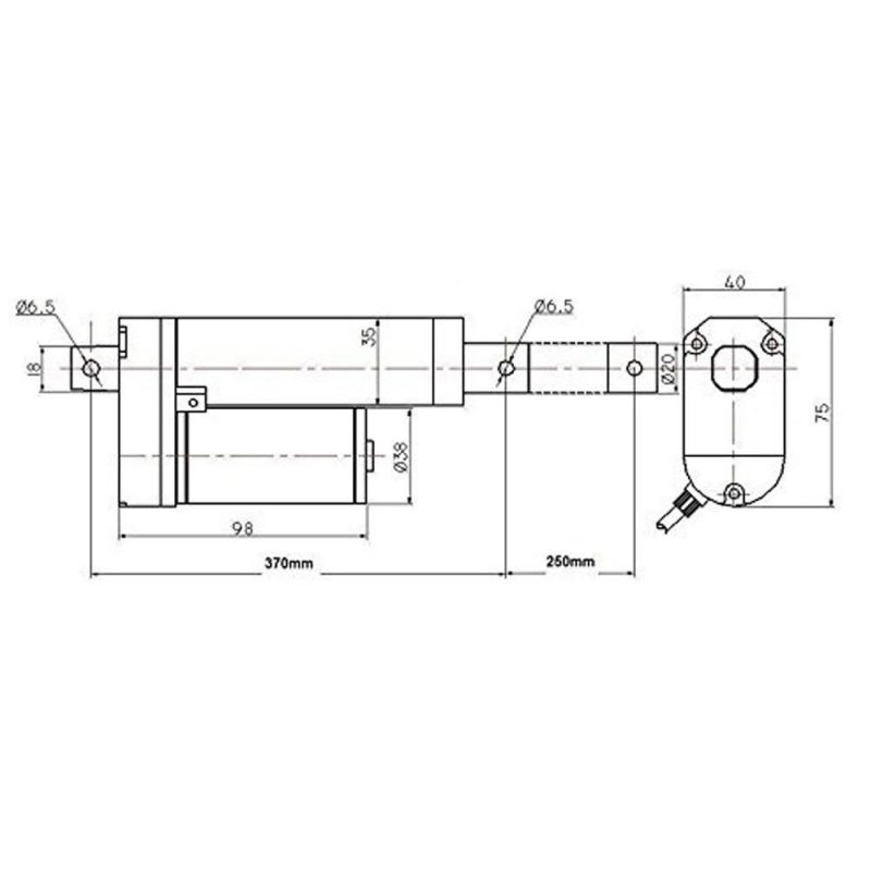 750N Electric Linear Actuator 12V DC Motor Linear Motion Controller with Limit Switch JS-TGZ-U1  |   Others Others Others