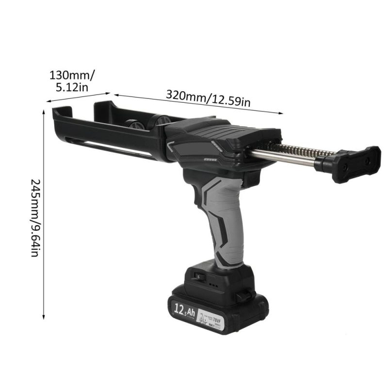 78VF Electric Caulk Adhesive Machine with Li-Battery & Charger LED Light 6 Adjustable Speeds Drip-Free Caulking Machine for Filling Sealing  |   Electrical Equipment & Supplies Electrical Equipment & Supplies Electrical Equipment & Supplies