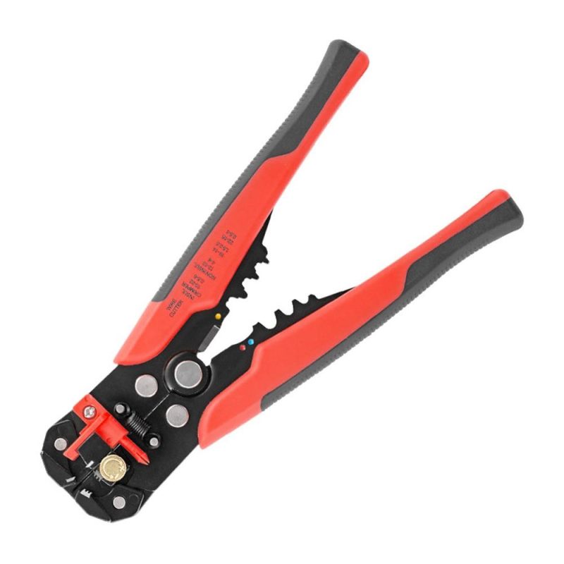 8-inch Cable Wire Stripper Automatic Wire Stripping Pliers Wire Clamping Tool Insulation Cable Crimpers Electrician’s Wire Cutter Bare Terminals & Insulated Terminals Crimping  |   Others Others Orange/Red/Yellow