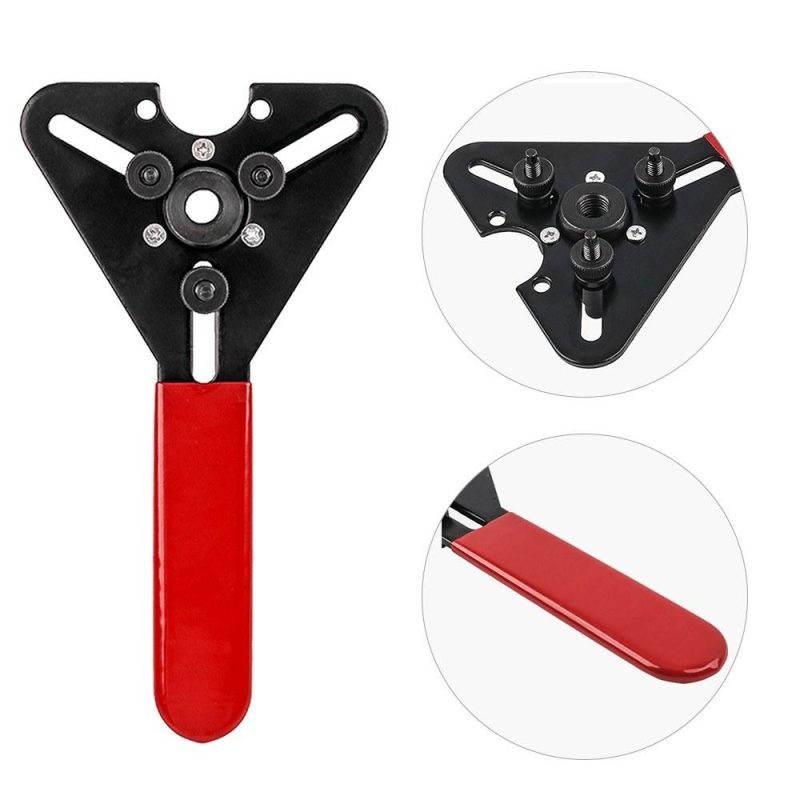 8 PCS Car Air Compressor Clutch Remover Installer Dual-use Wrench Tool Kit Automotive Air Conditioning Car Conditioner Repairing Tool  |   Others Hardware & Gadgets Black + Red