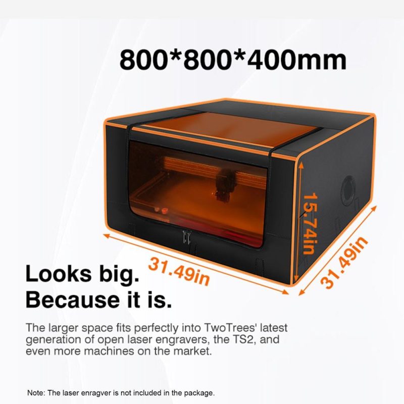 800x800x400mm Two Trees Laser Engraver Protective Cover with Vent  |   Laser Equipment Laser Equipment Laser Equipment