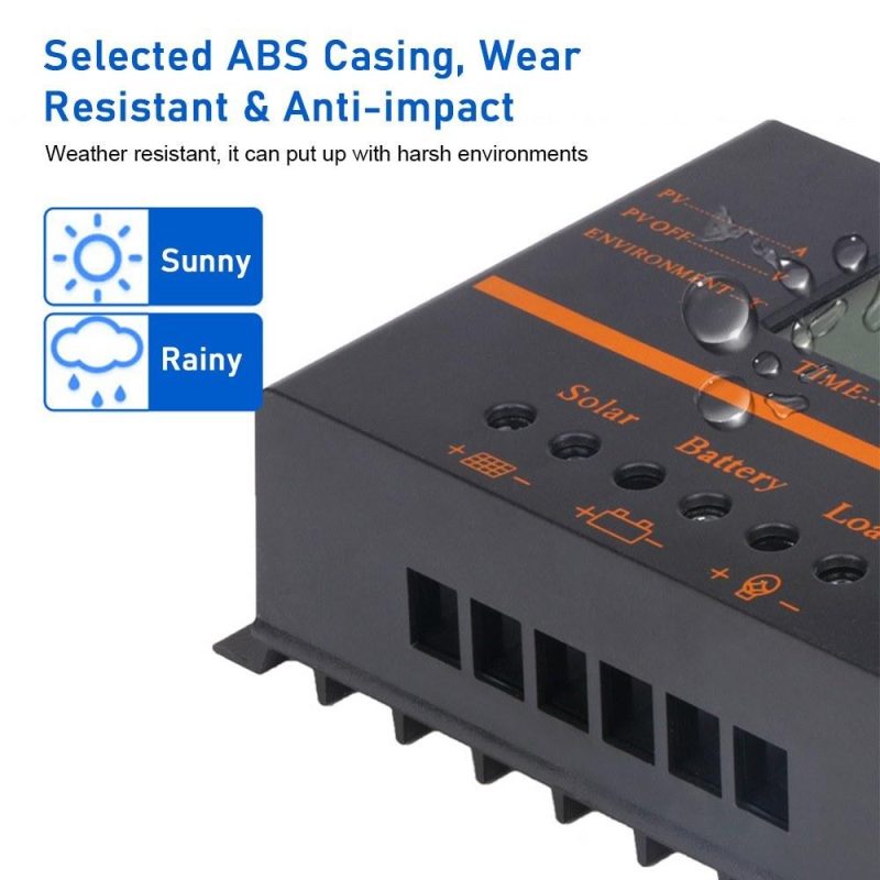 80A PWM Solar Charge Controller 12V/ 24V Self-Adapting LCD Solar Panel Battery Charge Discharge Regulator with 5V USB Output Temperature Compensation Multiple Protections  |   Electrical Equipment & Supplies Electrical Equipment & Supplies Electrical Equipment & Supplies