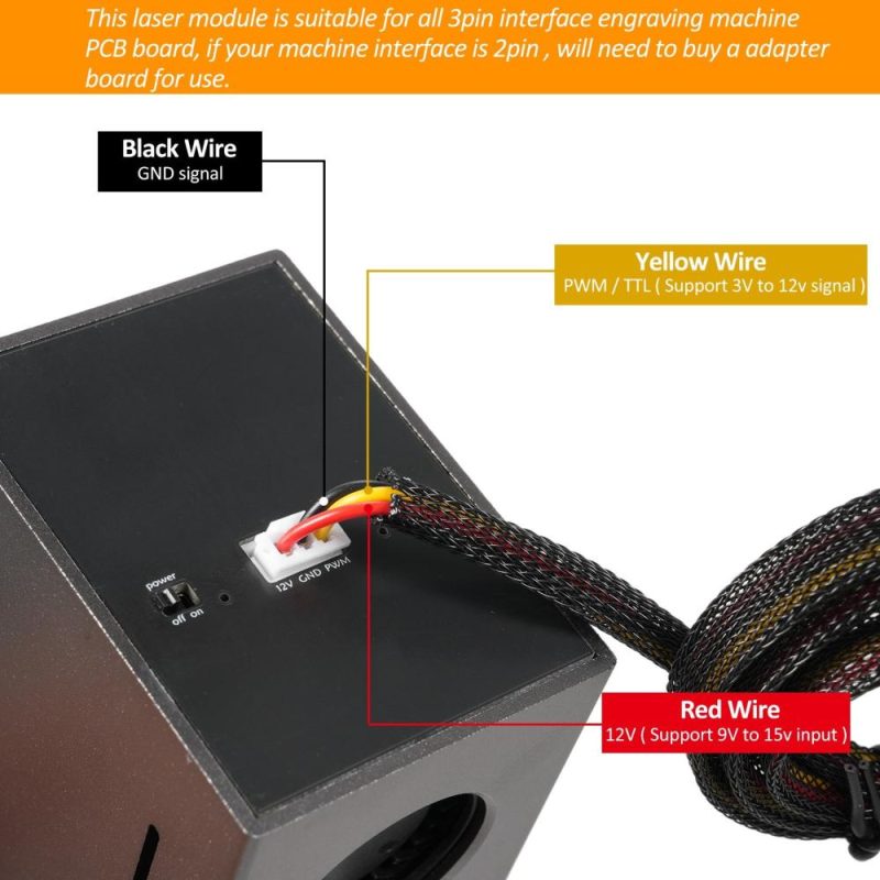 80W Alloy Laser Module Laser Engraving Module Laser Head Module Built-in Air Pump with Air Auxiliary Function  |   Laser Rangefinders Laser Rangefinders Laser Rangefinders