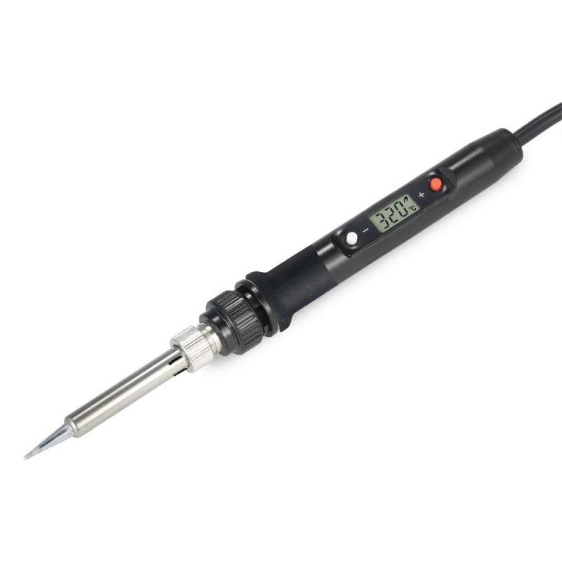 80W Professional LCD Digital Temperature Adjustable Electric Soldering Iron Tool Lead-free Mini Soldering Station  |   Electrical Equipment & Supplies Electrical Equipment & Supplies Black + Red