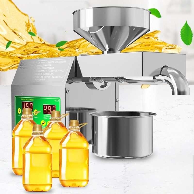 820W Electric Oil Press Machine Cold Hot Pressing Modes Stainless Steel Seed Oil Maker 40-240℃ Intelligent Temperature Control Automatic Organic Oil Extractor for Commercial Home Kitchen  |   Electrical Equipment & Supplies Electrical Equipment & Supplies Electrical Equipment & Supplies