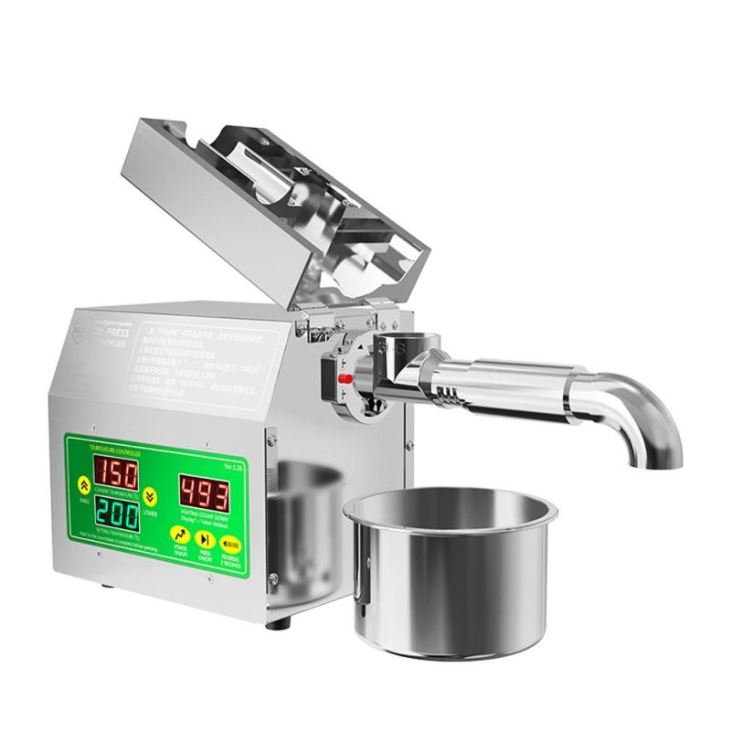 820W Electric Oil Press Machine Cold Hot Pressing Modes Stainless Steel Seed Oil Maker 40-240℃ Intelligent Temperature Control Automatic Organic Oil Extractor for Commercial Home Kitchen  |   Electrical Equipment & Supplies Electrical Equipment & Supplies Electrical Equipment & Supplies