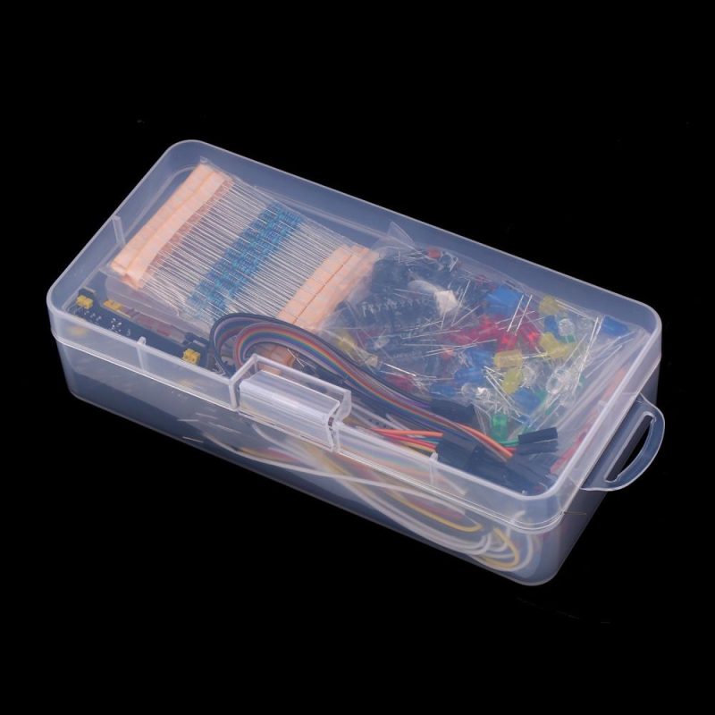 830 Breadboard Set Electronics Component Starter DIY Kit with Plastic Box Compatible with Arduino UNO R3 Component Package  |   Connectors & Components Connectors & Components Connectors & Components