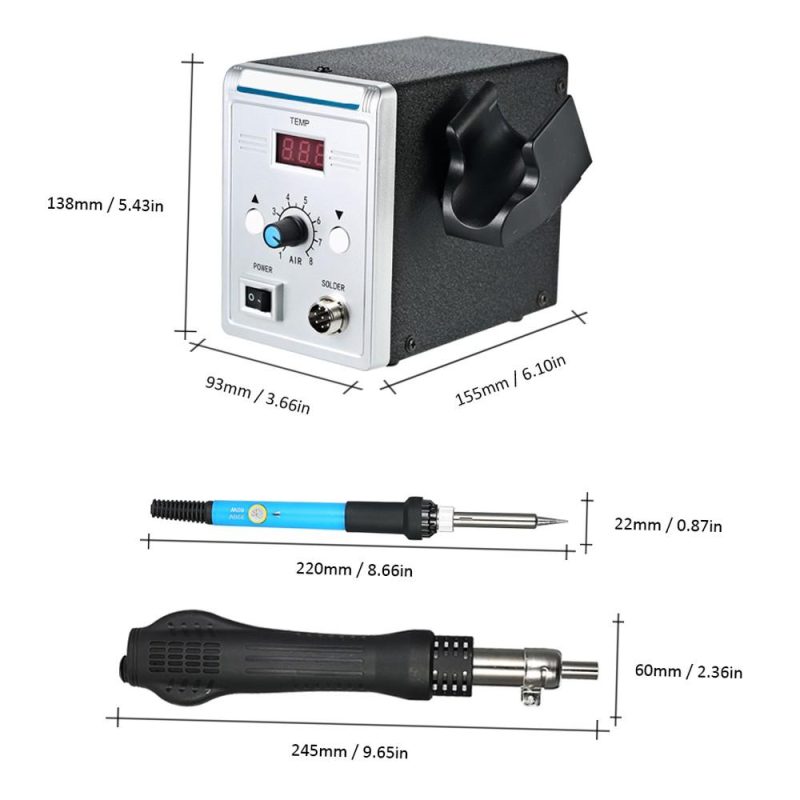 858D 700W High Quality Soldering Station LED Digital Solder Iron Desoldering Station BGA Rework Solder Station Hot Air Gun + Electric Iron Set for SMD SMT DIP  |   Electrical Soldering Welding Tools Electrical Soldering Welding Tools Electrical Soldering Welding Tools