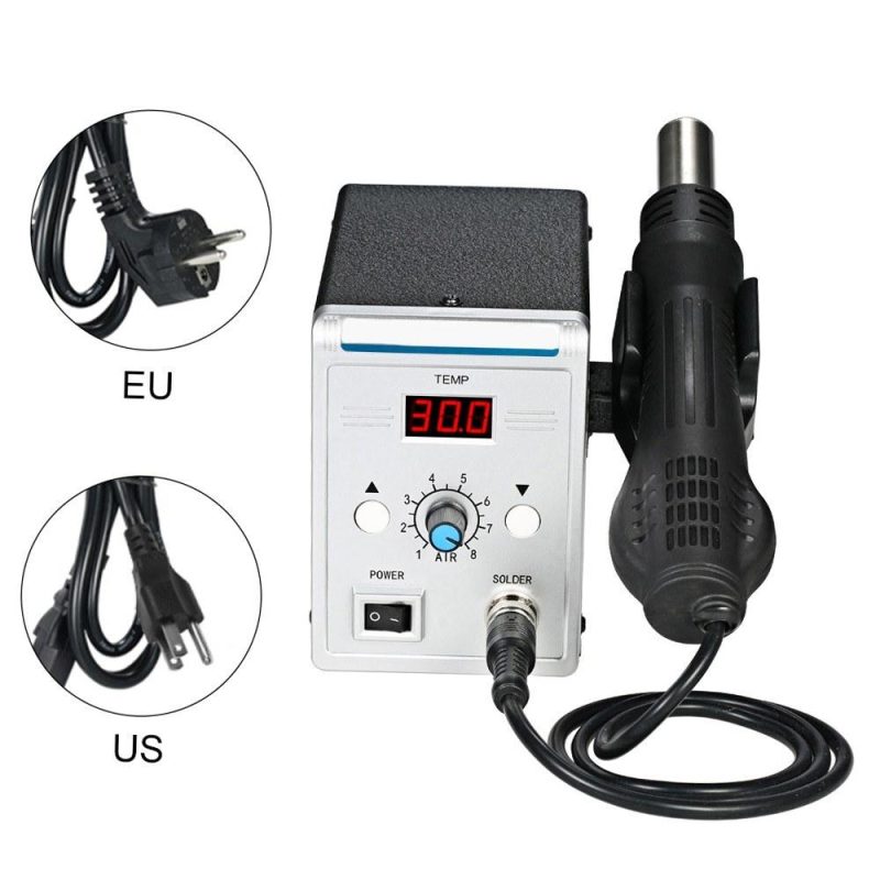 858D 700W High Quality Soldering Station LED Digital Solder Iron Desoldering Station BGA Rework Solder Station Hot Air Gun + Electric Iron Set for SMD SMT DIP  |   Electrical Soldering Welding Tools Electrical Soldering Welding Tools Electrical Soldering Welding Tools