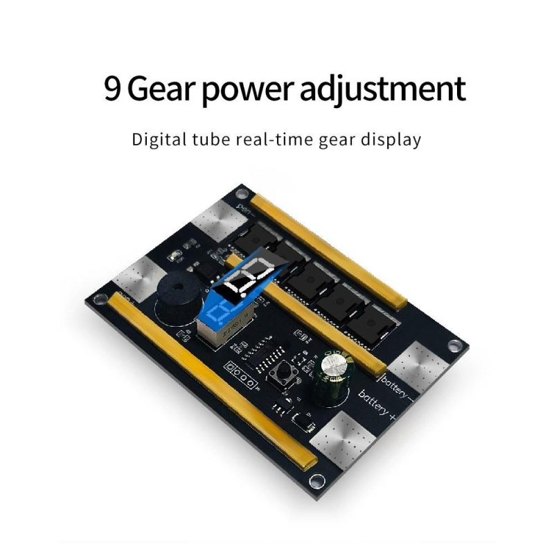 9 Gears of Output Power Adjustable Intelligent Soptwelder Control Board Multifunctional Lithium Battery Spots Machine with LED Display for Welding 0.1-0.3mm Nickel Sheet  |   Hardware & Accessories Hardware & Accessories Hardware & Accessories