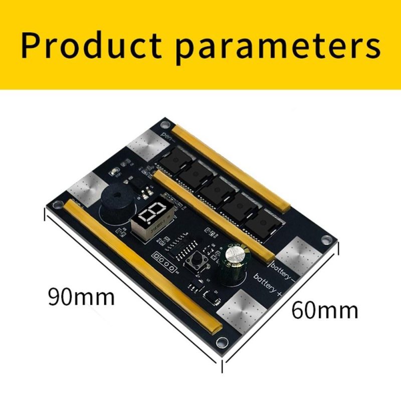 9 Gears of Output Power Adjustable Intelligent Soptwelder Control Board Multifunctional Lithium Battery Spots Machine with LED Display for Welding 0.1-0.3mm Nickel Sheet  |   Hardware & Accessories Hardware & Accessories Hardware & Accessories