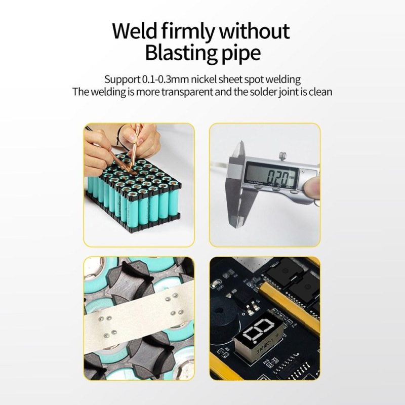 9 Gears of Output Power Adjustable Intelligent Soptwelder Control Board Multifunctional Lithium Battery Spots Machine with LED Display for Welding 0.1-0.3mm Nickel Sheet  |   Hardware & Accessories Hardware & Accessories Hardware & Accessories