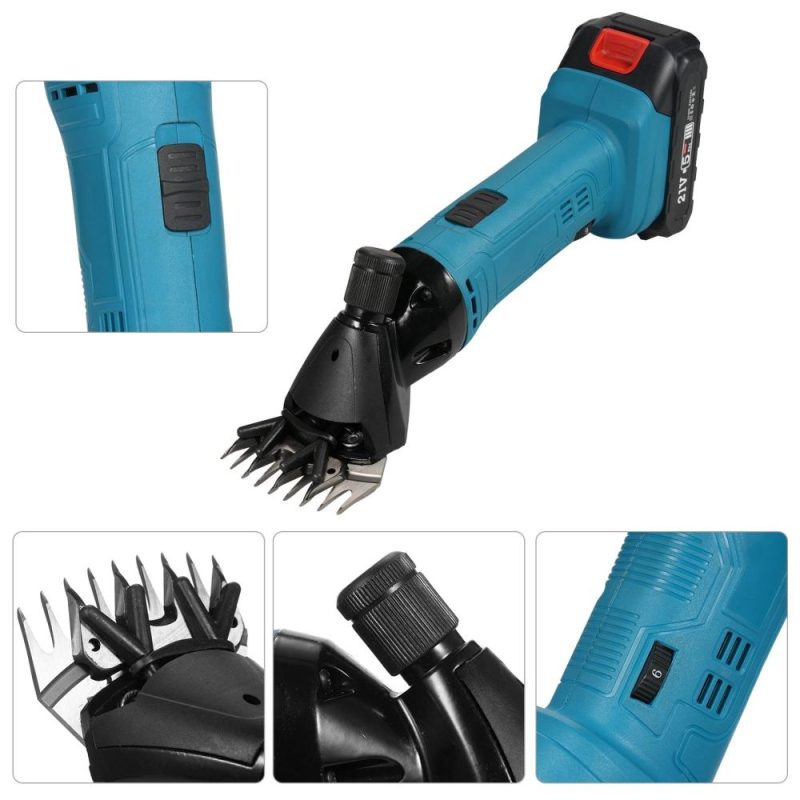 9-Tooth 6-Speed Adjustable Lithium-ion Wool Shears Set Lithium-ion Shaving Machine Shearing Machine Used for Shearing Animals  |   Electrical Equipment & Supplies Electrical Equipment & Supplies Electrical Equipment & Supplies