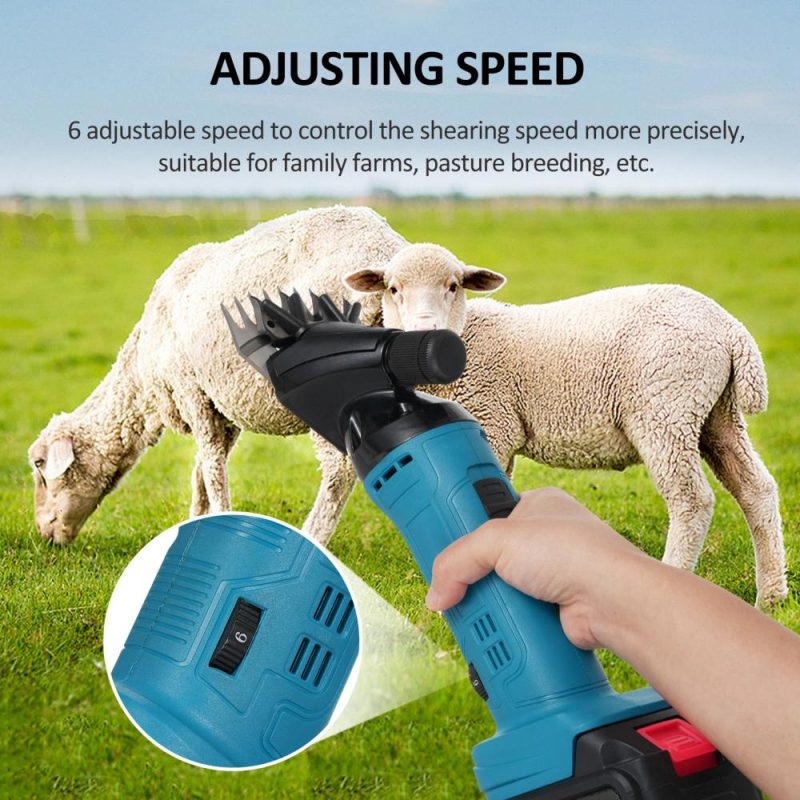 9-Tooth 6-Speed Adjustable Lithium-ion Wool Shears Set Lithium-ion Shaving Machine Shearing Machine Used for Shearing Animals  |   Electrical Equipment & Supplies Electrical Equipment & Supplies Electrical Equipment & Supplies