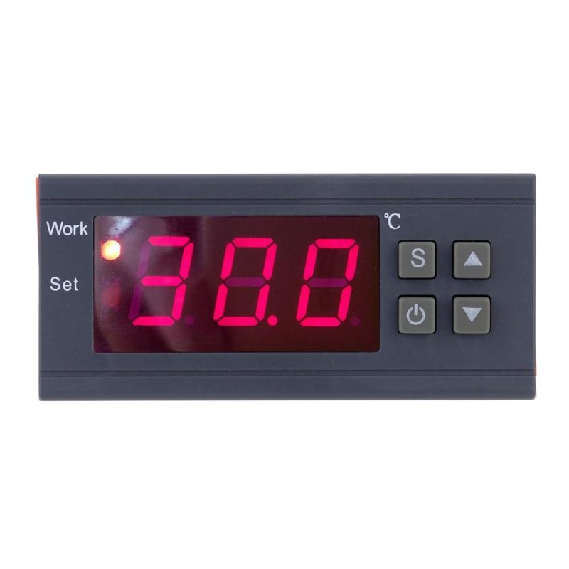 90~250V 10A Digital Temperature Controller Thermocouple -50~110 Celsius Degree with Sensor  |   Temperature & Humidity Measurements Measurement & Analysis Instruments Black