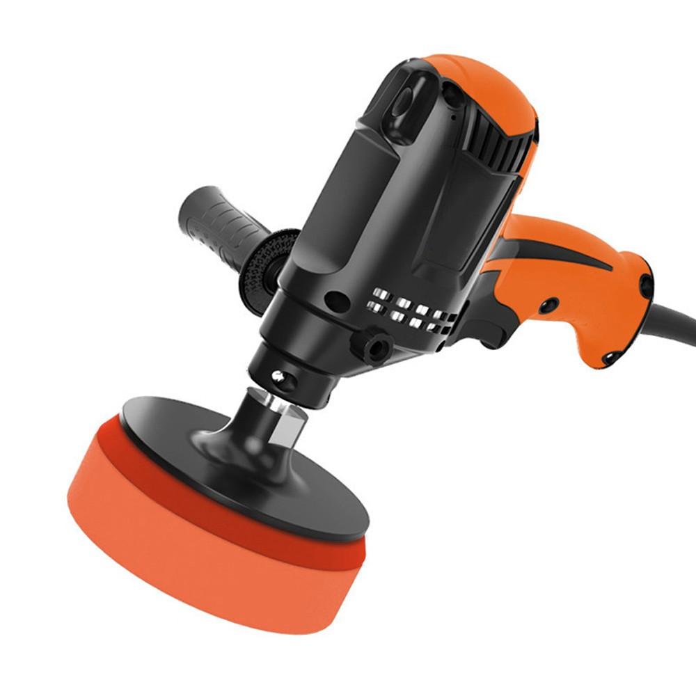 980W Multifunctional Six Gears Adjustable Speed Car Electric Polisher Waxing Machine Automobile Furniture Polishing Tool  |   Power Tool Parts Power & Electrical Tools Black+Orange