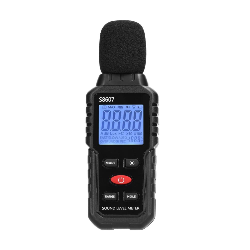 A-weighted Noise Detector 30-130dB Mini Decibel Monitoring Device High Accuracy Sound Level Meter Digital Display with Backlight  |   Other Nature Element Measurements Measurement & Analysis Instruments Black