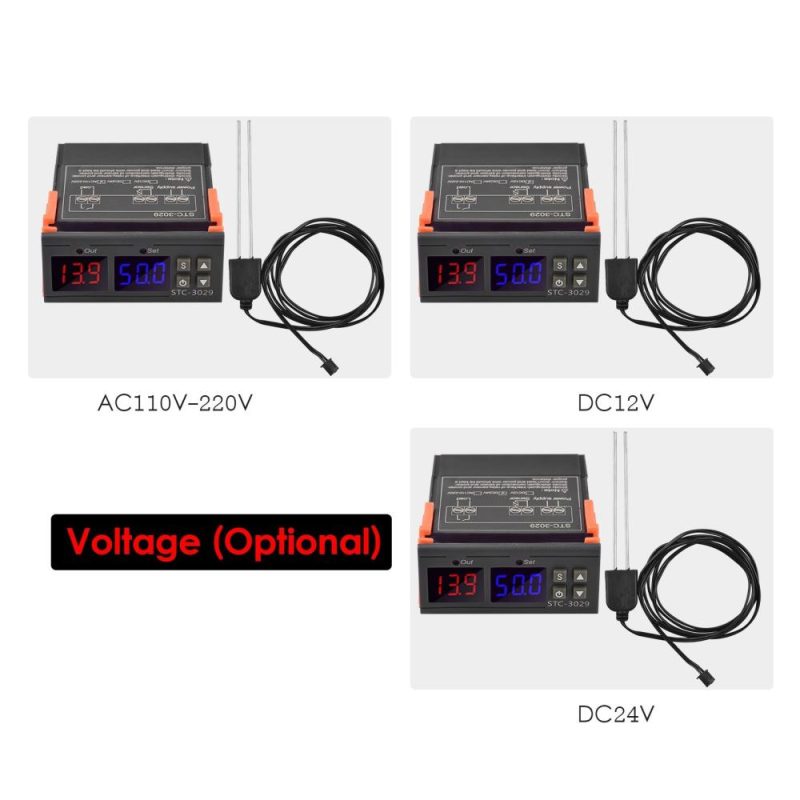 AC110V-220V 10A Mini LED Digital Soil Humidity Controller with Sensor 0%~100%RH Measuring Range with 1M Humidity Controller Sensor Probe  |   Temperature & Humidity Measurements Measurement & Analysis Instruments Temperature & Humidity Measurements