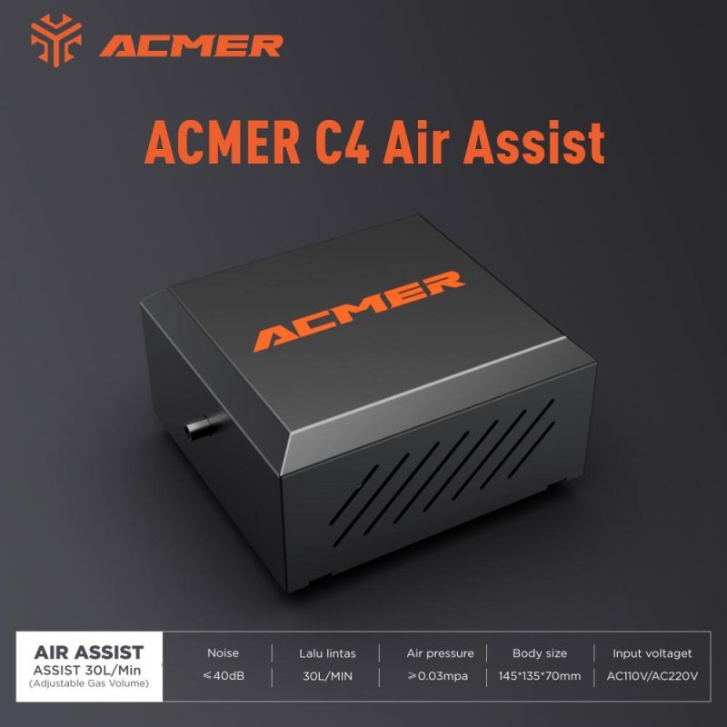 ACMER C4 0-30L/min Laser Cutting Engraving Air-Assisted Accessories  |   Laser Equipment Laser Equipment Laser Equipment