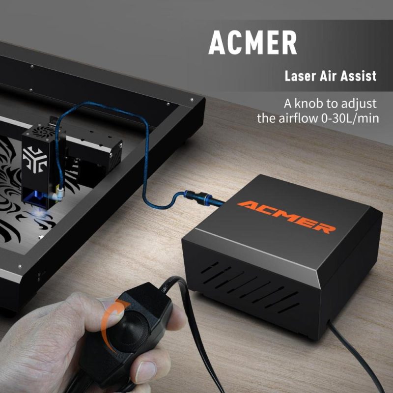 ACMER C4 0-30L/min Laser Cutting Engraving Air-Assisted Accessories  |   Laser Equipment Laser Equipment Laser Equipment