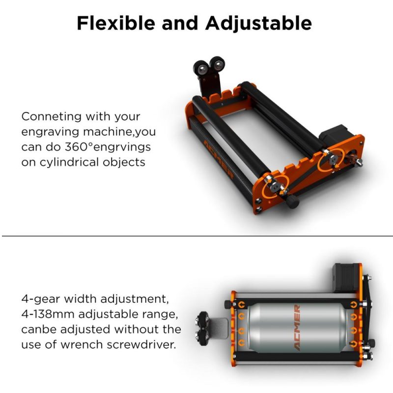 ACMER M2 Y-axis Rotary Roller 360 Degrees Rotating  |   Laser Equipment Laser Equipment Laser Equipment