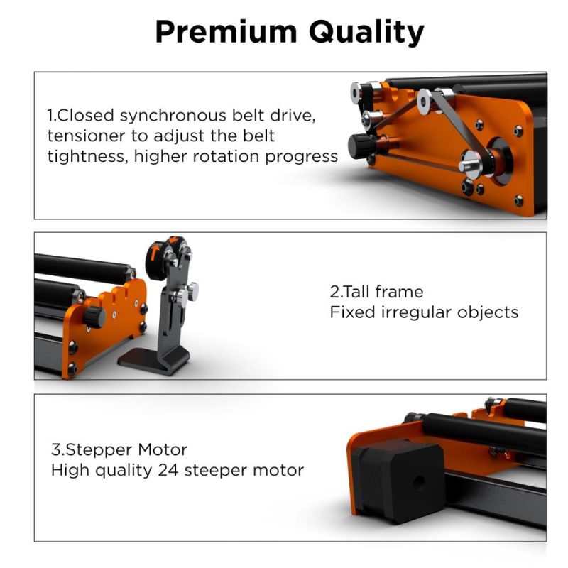 ACMER M2 Y-axis Rotary Roller 360 Degrees Rotating  |   Laser Equipment Laser Equipment Laser Equipment