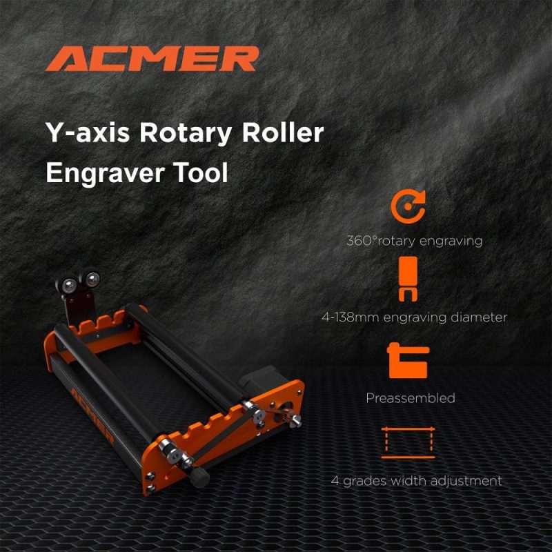 ACMER M2 Y-axis Rotary Roller 360 Degrees Rotating  |   Laser Equipment Laser Equipment Laser Equipment