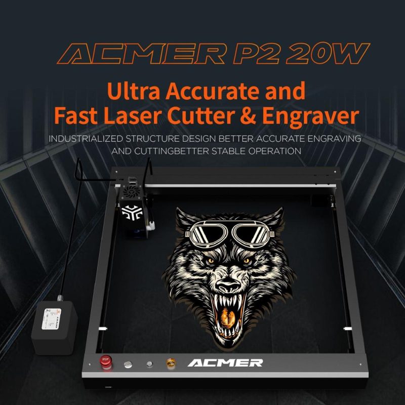 ACMER P2 22W Laser Engraver with Automatic Air-assist System  |   Laser Equipment Laser Equipment Laser Equipment