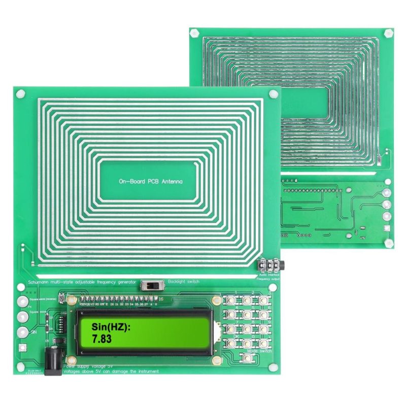 Adjustable 0.001Hz-200KHz 7.83HZ Schumann Resonance UltraLow Frequency PulseWave Generator Audio Resonator  |   Other Instruments Measurement & Analysis Instruments Green