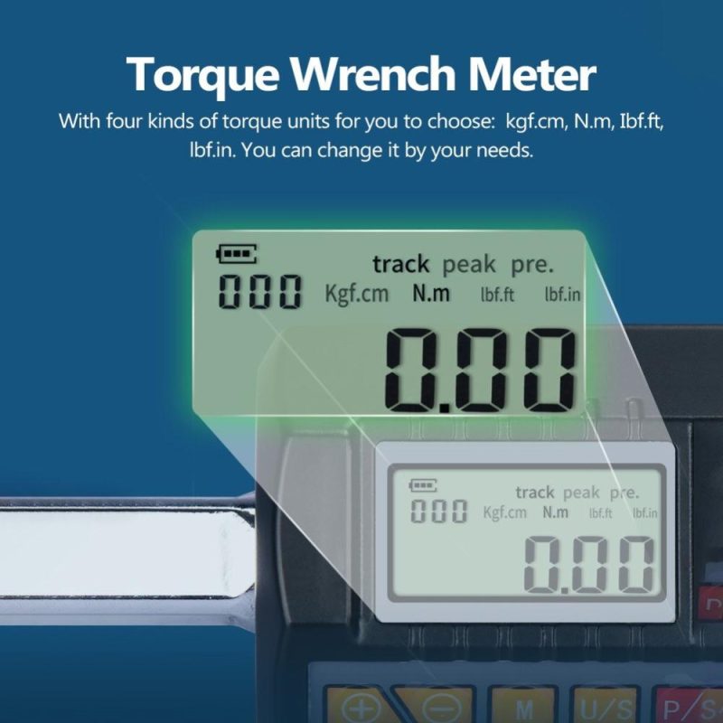 Adjustable LCD Display Screen 1/2 1/4 3/8inch Digital Torque Wrench Meter Professional Electronic Torque Meter Utility Bicycle Car Repairing Tool  |   Other Instruments Measurement & Analysis Instruments Other Instruments