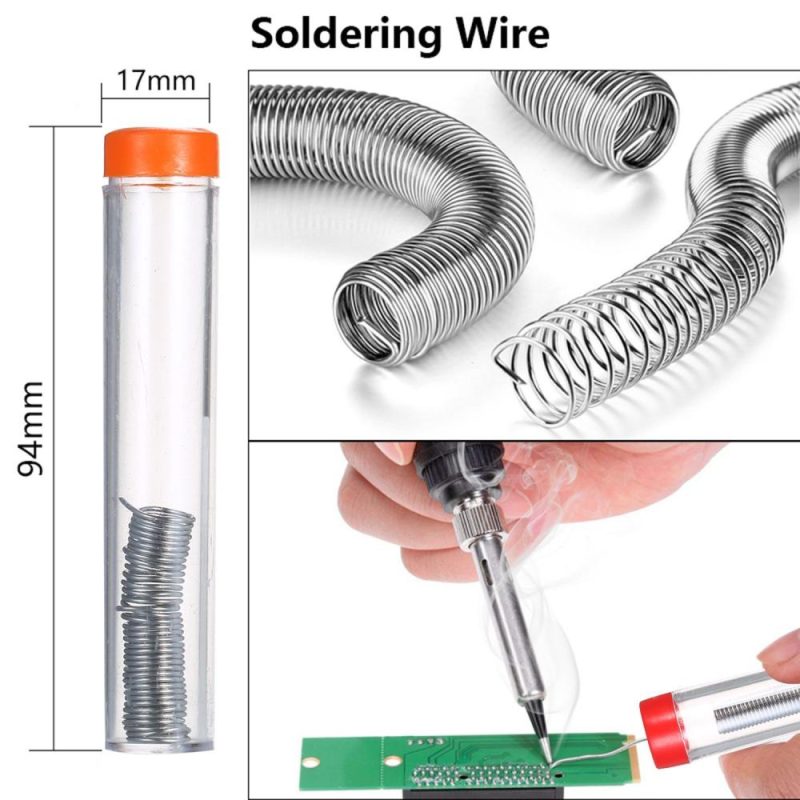 Adjustable Temperature Soldering Iron Kit 220V 60W Digital Multimeter Soldering Tips Desoldering Pump Cutter Solder Wire  |   Electrical Soldering Welding Tools Electrical Soldering Welding Tools Electrical Soldering Welding Tools