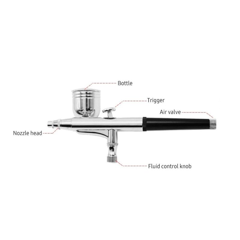 Airbrush Gun Gravity and Siphon Feed Airbrush 0.3mm Nozzle 22cc & 7cc Cups for Cake Decorating Model Painting  |   Electrical Equipment & Supplies Electrical Equipment & Supplies Electrical Equipment & Supplies