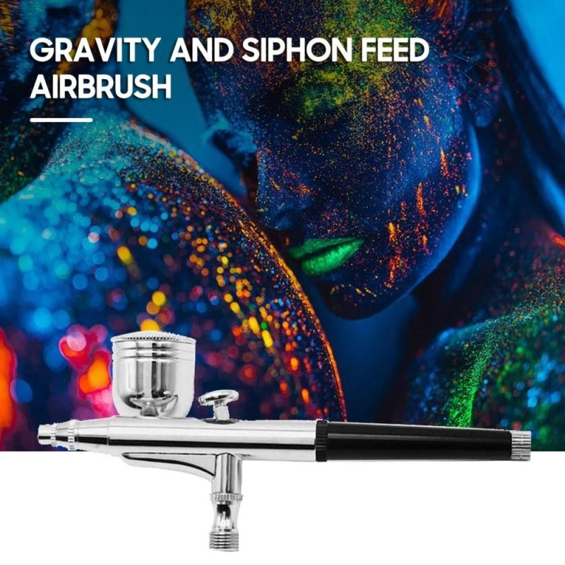 Airbrush Gun Gravity and Siphon Feed Airbrush 0.3mm Nozzle 22cc & 7cc Cups for Cake Decorating Model Painting  |   Electrical Equipment & Supplies Electrical Equipment & Supplies Electrical Equipment & Supplies