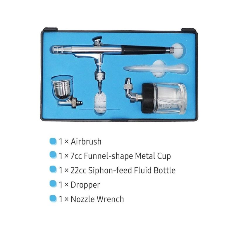 Airbrush Gun Gravity and Siphon Feed Airbrush 0.3mm Nozzle 22cc & 7cc Cups for Cake Decorating Model Painting  |   Electrical Equipment & Supplies Electrical Equipment & Supplies Electrical Equipment & Supplies