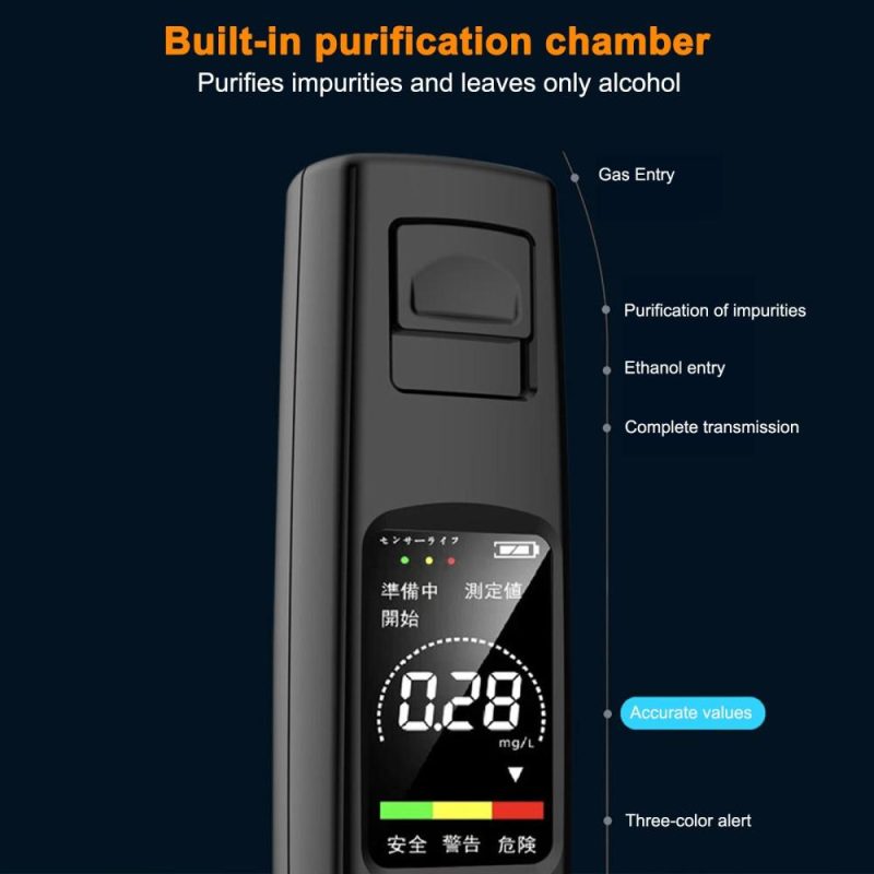 Alcohol Tester Portable Touchless Detector Traffic Alcohol Tester Car High Accuracy Measuring Instrument  |   Other Instruments Measurement & Analysis Instruments Other Instruments