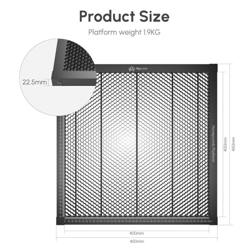 AlgoLaser ALHP1.0 Laser Engraver Honeycomb Working Table 400x400mm Working Area  |   Laser Equipment Laser Equipment Laser Equipment