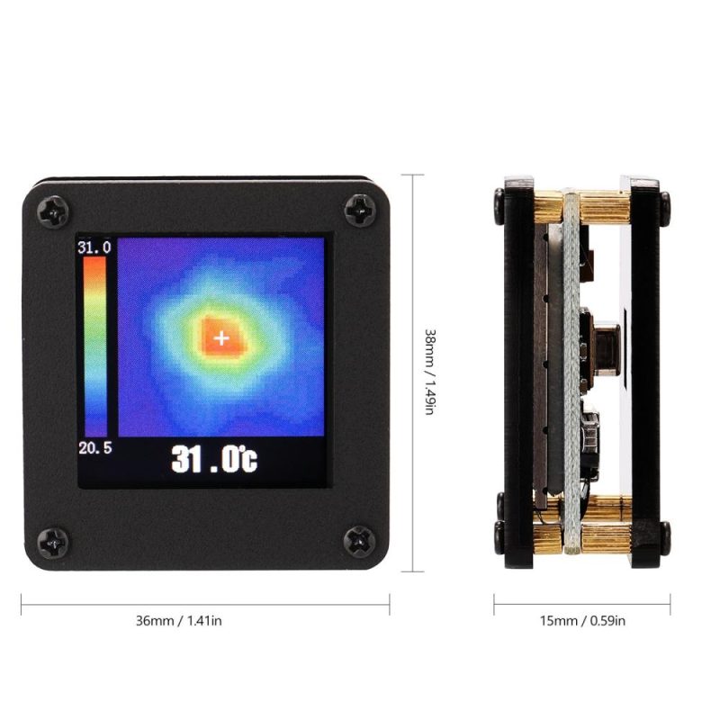 AMG8833 IR 8*8 Infrared Thermal Imager Array Temperature Sensor  |   Infrared Thermometer Infrared Thermometer Black