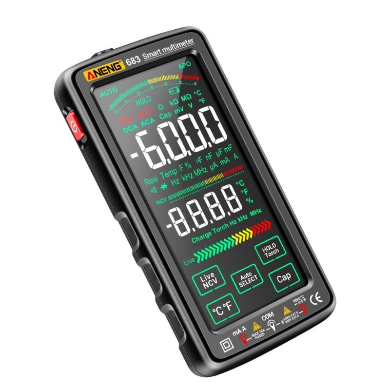 ANENG 683 6000 Counts Large Touch Screen Digital Multimeter Smart Anti-burn Rechargeable Universal Meter VA Reverse Display NCV Tester  |   Digital Multimeters & Oscilloscopes Digital Multimeters & Oscilloscopes Digital Multimeters & Oscilloscopes