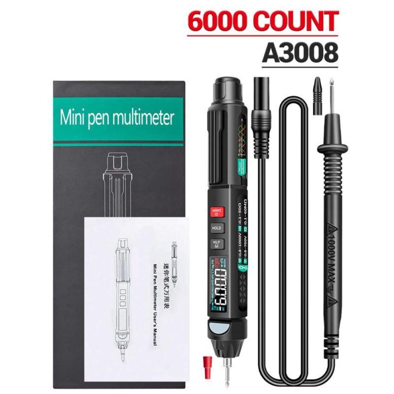 ANENG A3008  Digital Pen Multimeter 6000 Counts Tester  |   Digital Multimeters & Oscilloscopes Digital Multimeters & Oscilloscopes Digital Multimeters & Oscilloscopes