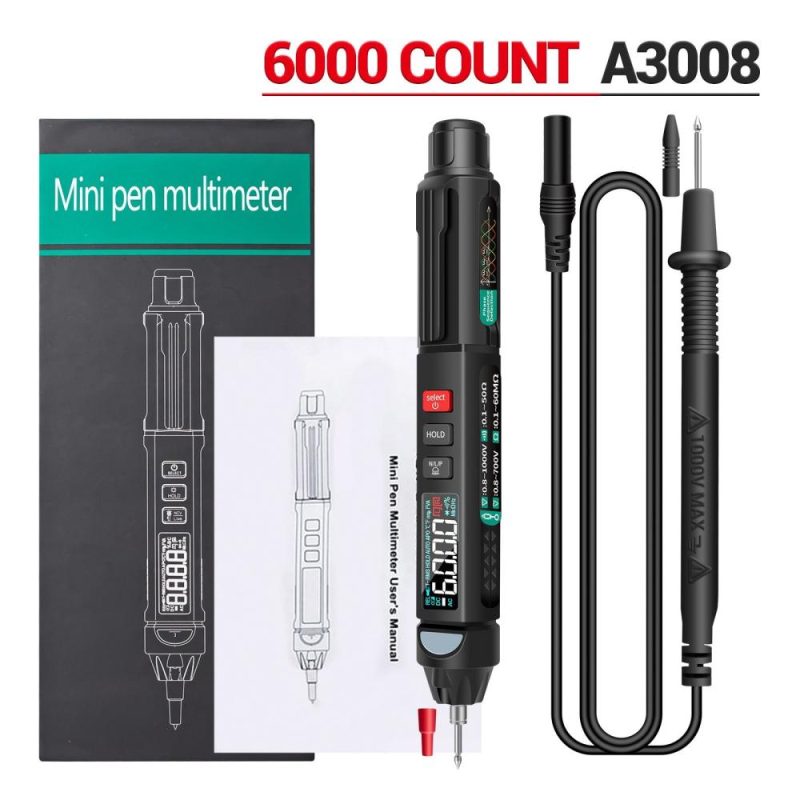 ANENG A3008  Digital Pen Multimeter 6000 Counts Tester  |   Digital Multimeters & Oscilloscopes Digital Multimeters & Oscilloscopes Digital Multimeters & Oscilloscopes