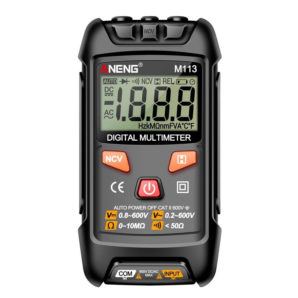 ANENG M113 Digital Mini Multimeter Tester Intelligent AC/DC Voltage Meter 1999 Counts LCD Voltage Resistance Meter Tester with NCV Data Hold Auto Ranging for Line On/Off Detection  |   Digital Multimeters & Oscilloscopes Digital Multimeters & Oscilloscopes Digital Multimeters & Oscilloscopes