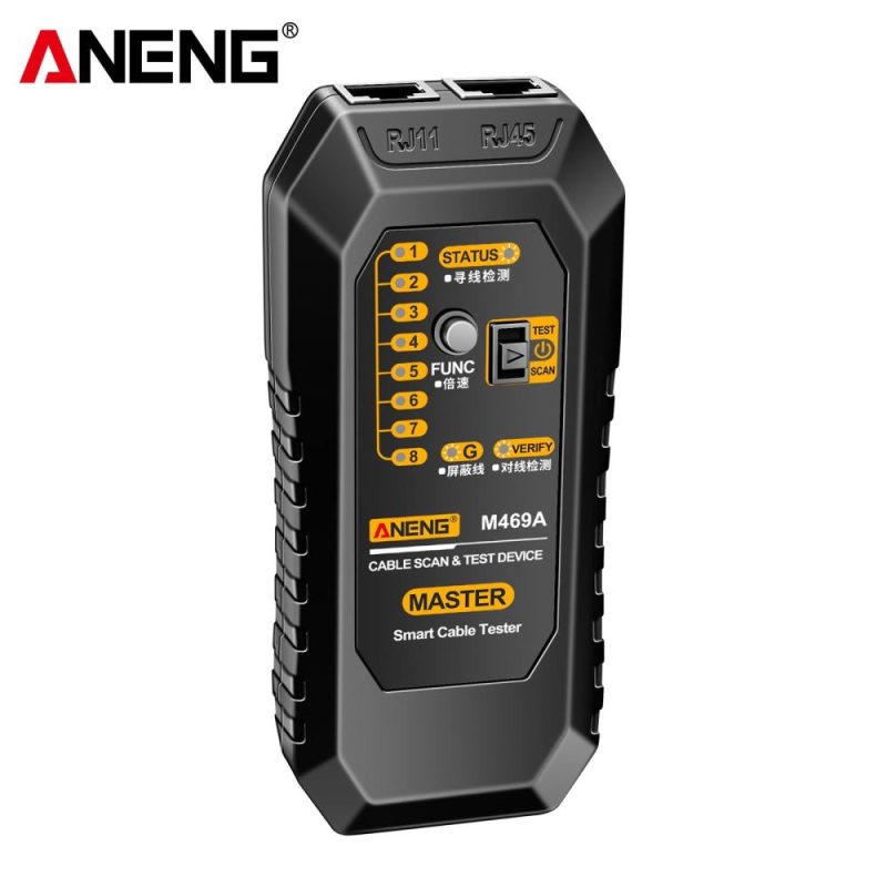 ANENG M469A Network Cable Finder Multifunctional Cable Finder Anti-Interference Testing Instrument Find The Break Point of Network Line And Check The Line  |   Other Instruments Measurement & Analysis Instruments Black + Red