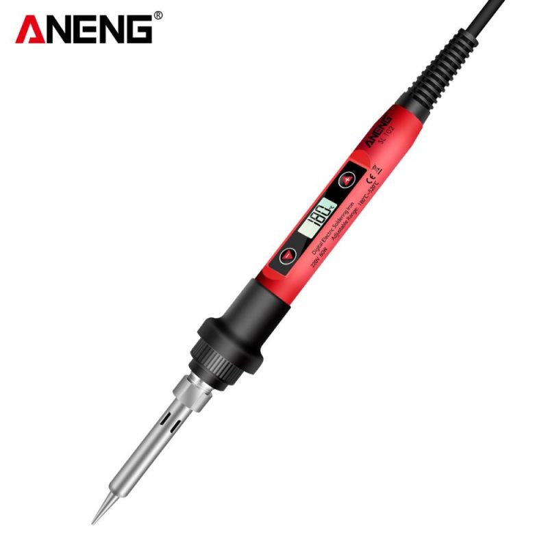 ANENG Mini Electric Soldering Iron with LCD Digital Display Intelligent Soldering Iron Kit for Electronic Components Repair EU Plug  |   Electrical Equipment & Supplies Electrical Equipment & Supplies Electrical Equipment & Supplies