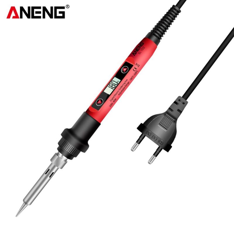 ANENG Mini Electric Soldering Iron with LCD Digital Display Intelligent Soldering Iron Kit for Electronic Components Repair EU Plug  |   Electrical Equipment & Supplies Electrical Equipment & Supplies Electrical Equipment & Supplies