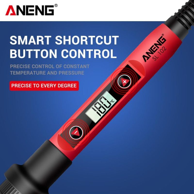 ANENG Mini Electric Soldering Iron with LCD Digital Display Intelligent Soldering Iron Kit for Electronic Components Repair EU Plug  |   Electrical Equipment & Supplies Electrical Equipment & Supplies Electrical Equipment & Supplies